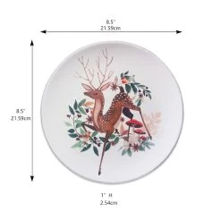 Top 10 🎉 8.5" Deer Ceramic Plate by Celebrate It™ Christmas 👍 -Celebrate It Sales Shop 10676993 3