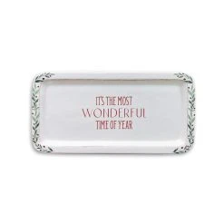 Deals 🎁 14" Most Wonderful Time Ceramic Party Platter by Celebrate It™ Christmas 👍