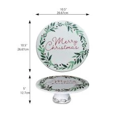 New β€οΈ 10.5" Merry π Christmas Ceramic Cake Stand by Celebrate It™ Christmas β 5 New β€οΈ 10.5" Merry π Christmas Ceramic Cake Stand by Celebrate It™ Christmas β -Celebrate It Sales Shop 10676999 3