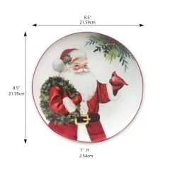 Top 10 🎉 8.5" Santa Ceramic Plate by Celebrate It® Christmas 🔥 -Celebrate It Sales Shop 10677014 3