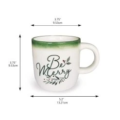 Best Pirce ✨ 5" Be Merry Mug by Celebrate It® 😀 Christmas ✔️ -Celebrate It Sales Shop 10677725 3