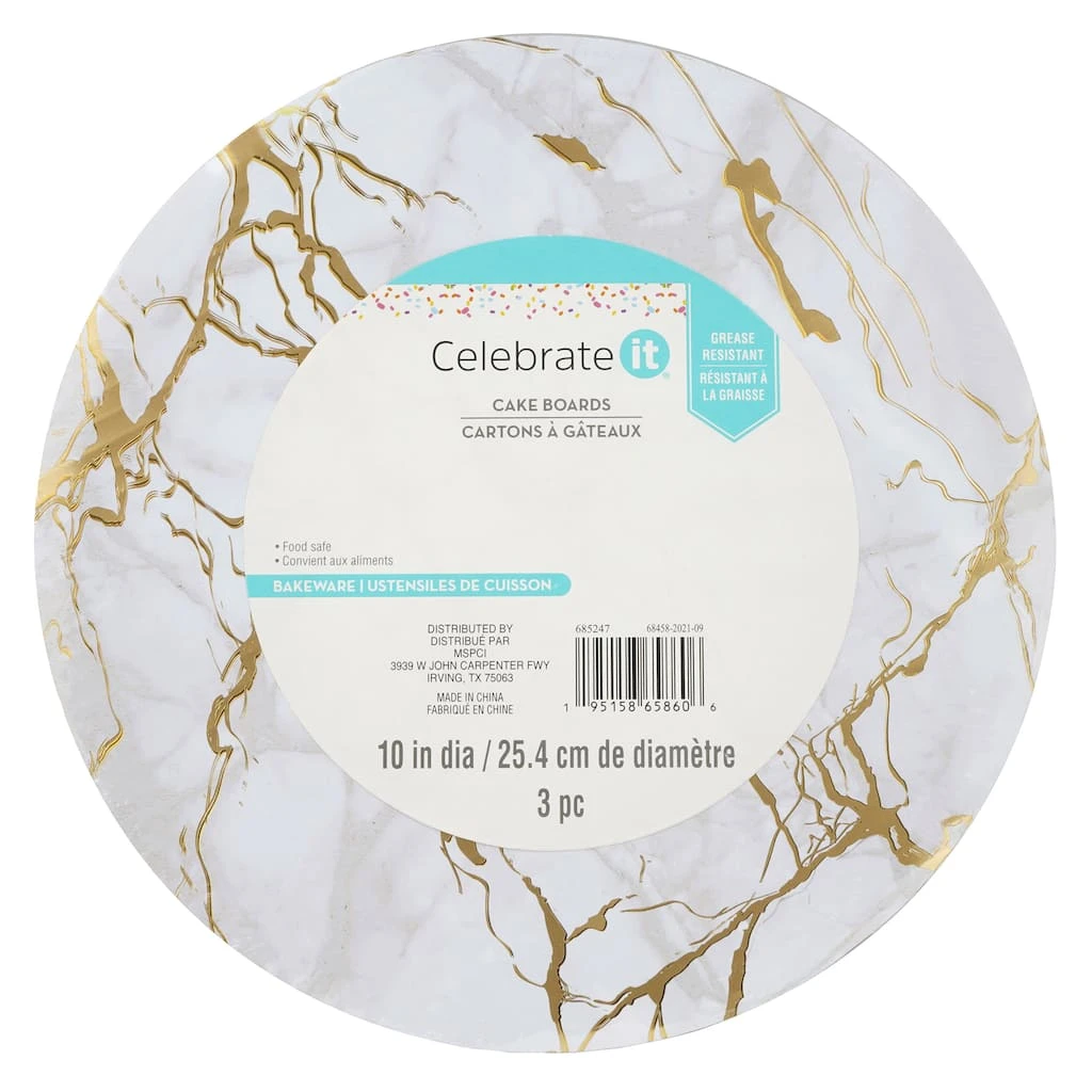 Coupon 👏 10" Gold Marble Cake Boards by Celebrate It®, 3ct. ❤️ 3 Coupon 👏 10" Gold Marble Cake Boards by Celebrate It®, 3ct. ❤️ - Image 3