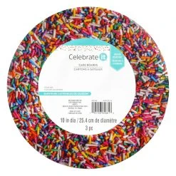 Discount 🛒 12 Packs: 3 ct. (36 total) 10" Sprinkle Cake Boards by Celebrate It® ⌛ -Celebrate It Sales Shop 10685248 1 1