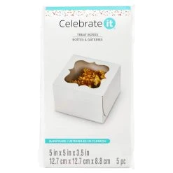 Best Sale 🌟 12 Packs: 5 ct. (60 total) 5" White Window Treat Boxes by Celebrate It® 🧨