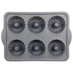 Brand new 🤩 6 Pack: 6-Cavity Metal Reinforced Silicone Mini Fluted Cake Pan by Celebrate It® ❤️