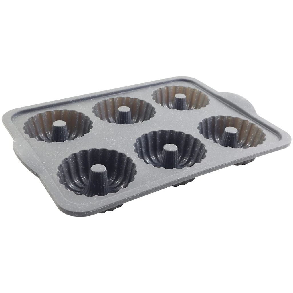 New ❤️ 6-Cavity Metal Reinforced Silicone Mini Fluted Cake Pan by Celebrate It® ✔️ 2 New ❤️ 6-Cavity Metal Reinforced Silicone Mini Fluted Cake Pan by Celebrate It® ✔️ - Image 2
