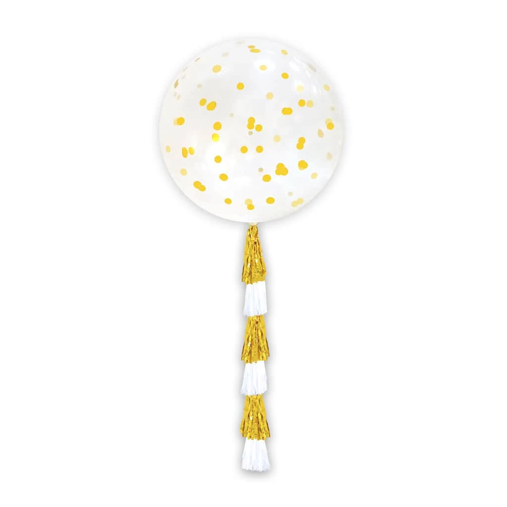 Best Pirce 🧨 Gold & White Jumbo Balloon Kit with Tassel by Celebrate It™ 🔥 2 Best Pirce 🧨 Gold & White Jumbo Balloon Kit with Tassel by Celebrate It™ 🔥 - Image 2
