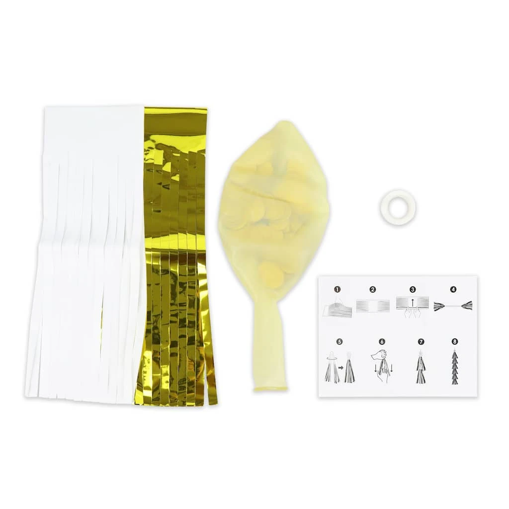 Flash Sale 🤩 12 Pack: Gold & White Jumbo Balloon Kit with Tassel by Celebrate It™ ✨ 3 Flash Sale 🤩 12 Pack: Gold & White Jumbo Balloon Kit with Tassel by Celebrate It™ ✨ - Image 3