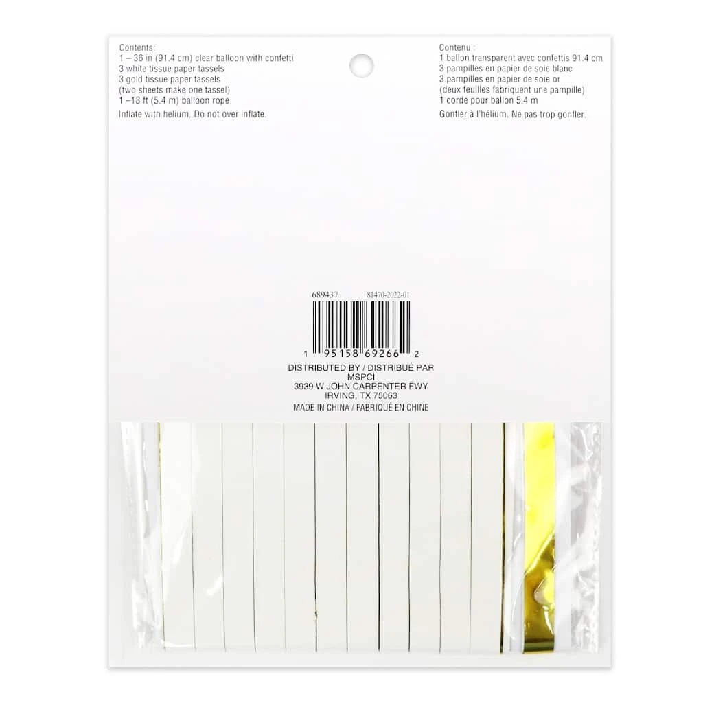 Flash Sale 🤩 12 Pack: Gold & White Jumbo Balloon Kit with Tassel by Celebrate It™ ✨ 4 Flash Sale 🤩 12 Pack: Gold & White Jumbo Balloon Kit with Tassel by Celebrate It™ ✨ - Image 4