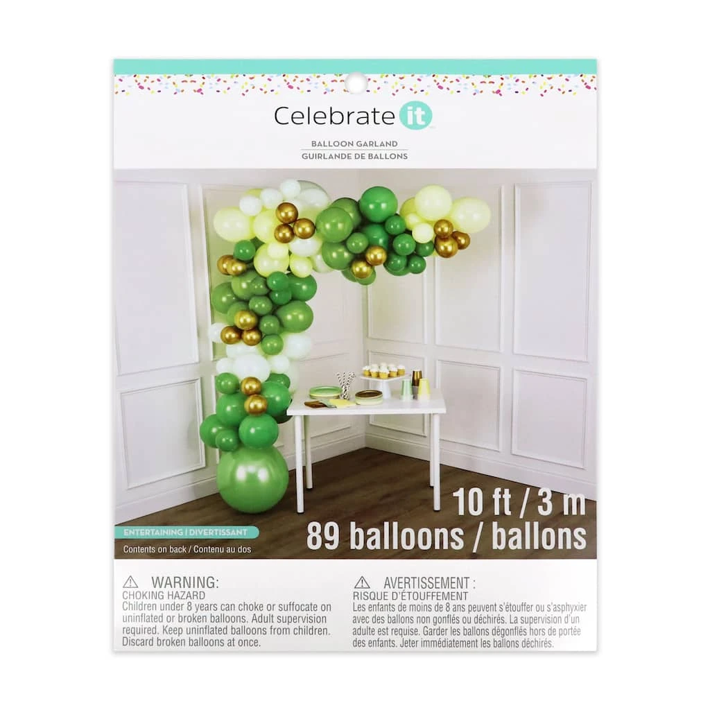 Hot Sale ⌛ 10ft. Green & Gold Balloon Garland Kit by Celebrate It™ 🤩 1 Hot Sale ⌛ 10ft. Green & Gold Balloon Garland Kit by Celebrate It™ 🤩