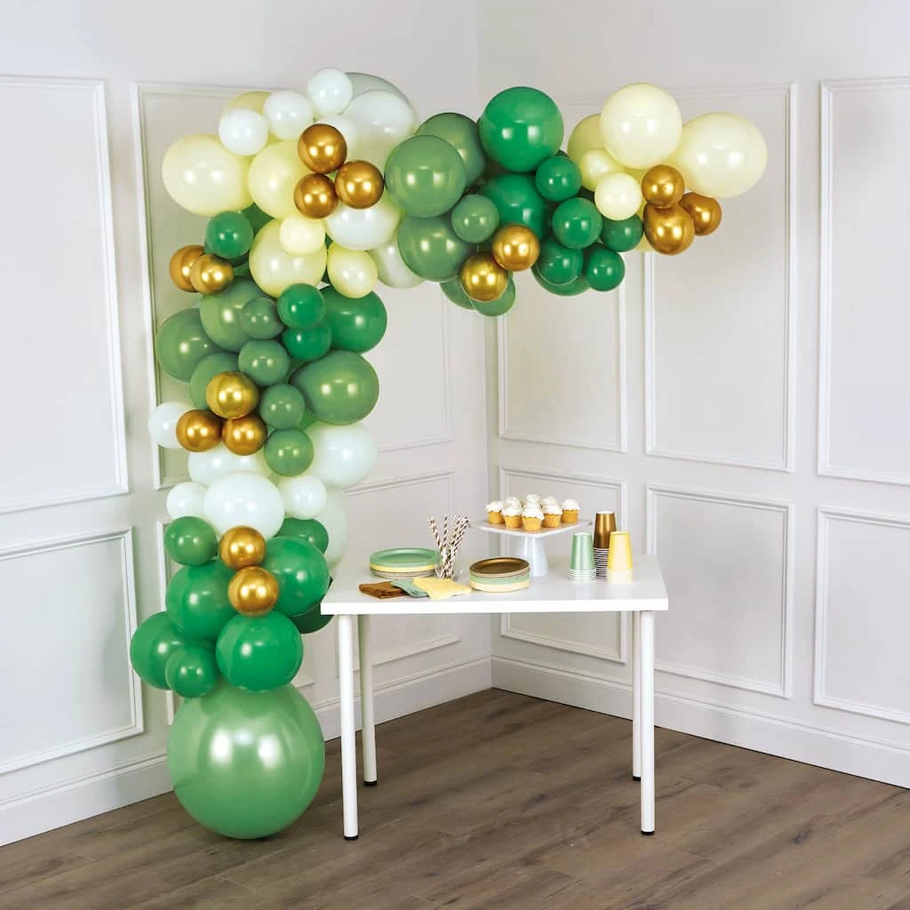 Hot Sale ⌛ 10ft. Green & Gold Balloon Garland Kit by Celebrate It™ 🤩 2 Hot Sale ⌛ 10ft. Green & Gold Balloon Garland Kit by Celebrate It™ 🤩 - Image 2