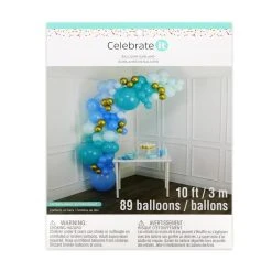 Hot Sale 😉 6 Pack: 10ft. Blue & Gold Balloon Garland Kit by Celebrate It™ ⭐