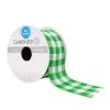 Discount 🥰 1.5" x 3yd. Wired Checkered Ribbon by Celebrate It™ ✔️