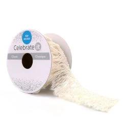 Discount 👍 12 Pack: 1.5'' x 3yd. Trim Wired Ornamental Fringe Ribbon by Celebrate It® 🥰