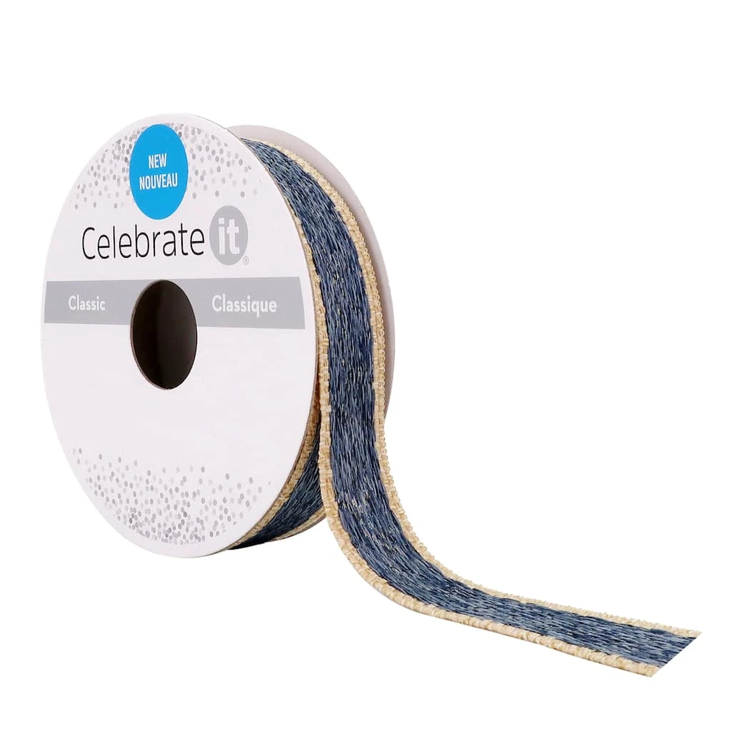 Brand new ⌛ 5/8'' x 3yd. Contrast Edge Ribbon by Celebrate It® ⭐ 1 Brand new ⌛ 5/8'' x 3yd. Contrast Edge Ribbon by Celebrate It® ⭐
