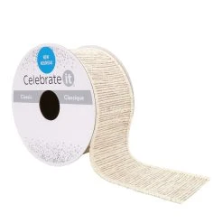 Cheap 🔔 1.5'' x 2yd. Wired Faux Bark Ribbon by Celebrate It® 🥰