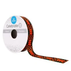 Best deal ⌛ 5/8" x 7yd. Faux Linen Geometric Ribbon by Celebrate It™ ✨