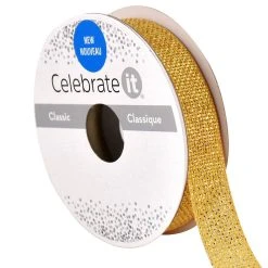 Top 10 👏 5/8" x 7yd. Metallic Ribbon by Celebrate It® ❤️