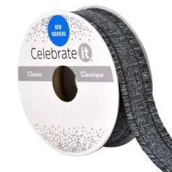 Coupon ❤️ 7/8" x 5yd. Fringed Ribbon by Celebrate It® ❤️