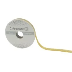 Hot Sale ❤️ 12 Pack: 3/8'' x 7yd. Glitter Satin Ribbon by Celebrate It® 🔔