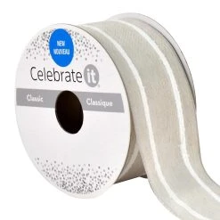 Coupon ❤️ 1.5" x 3yd. Wired Striped Ribbon by Celebrate It™ 🌟