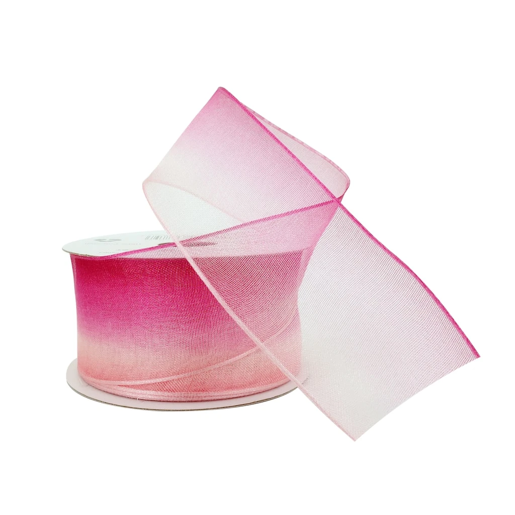 Discount π 12 Pack: 1.5" x 3yd. Sheer Wired Ombre Ribbon by Celebrate It® π₯° 2 Discount π 12 Pack: 1.5" x 3yd. Sheer Wired Ombre Ribbon by Celebrate It® π₯° - Image 2