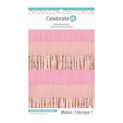 Coupon ❤️ Pink Fringe Backdrop by Celebrate It™ 🌟