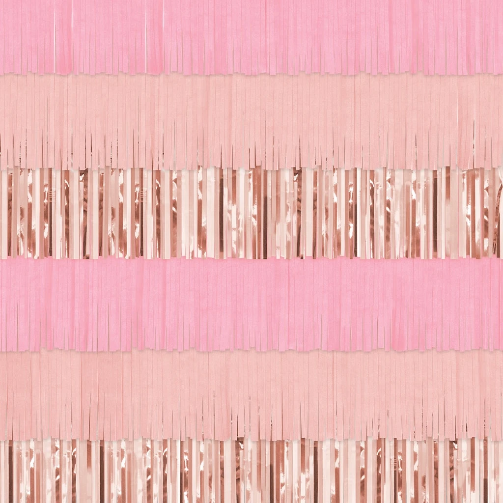 Coupon ❤️ Pink Fringe Backdrop by Celebrate It™ 🌟 2 Coupon ❤️ Pink Fringe Backdrop by Celebrate It™ 🌟 - Image 2
