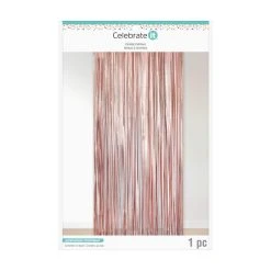 Cheap 🤩 Rose Gold Fringe Curtain by Celebrate It™ ✔️