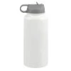 Budget ⌛ 32oz. White Stainless Steel Water Bottle by Celebrate It™ 🌟