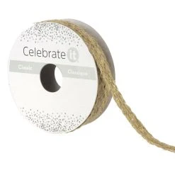 Top 10 ✨ 7/16" x 5yd. Metallic Jute Ribbon by Celebrate It® 🌟