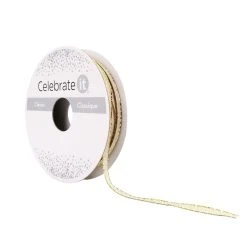 Best Pirce ✔️ 1/8" x 5yd. Metallic Sheer Wired Ribbon by Celebrate It® ❤️