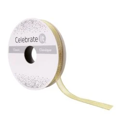 Wholesale 🥰 3/8" x 5yd. Metallic Sheer Wired Ribbon by Celebrate It® ⭐