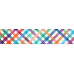Discount 💯 5/8'' x 7 yd. Rainbow Plaid Ribbon by Celebrate It® 🔥 -Celebrate It Sales Shop 10691899 3