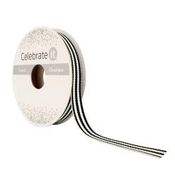 Wholesale ✔️ 3/8" x 7yd. Grosgrain Stripe Ribbon by Celebrate It™ 🔔