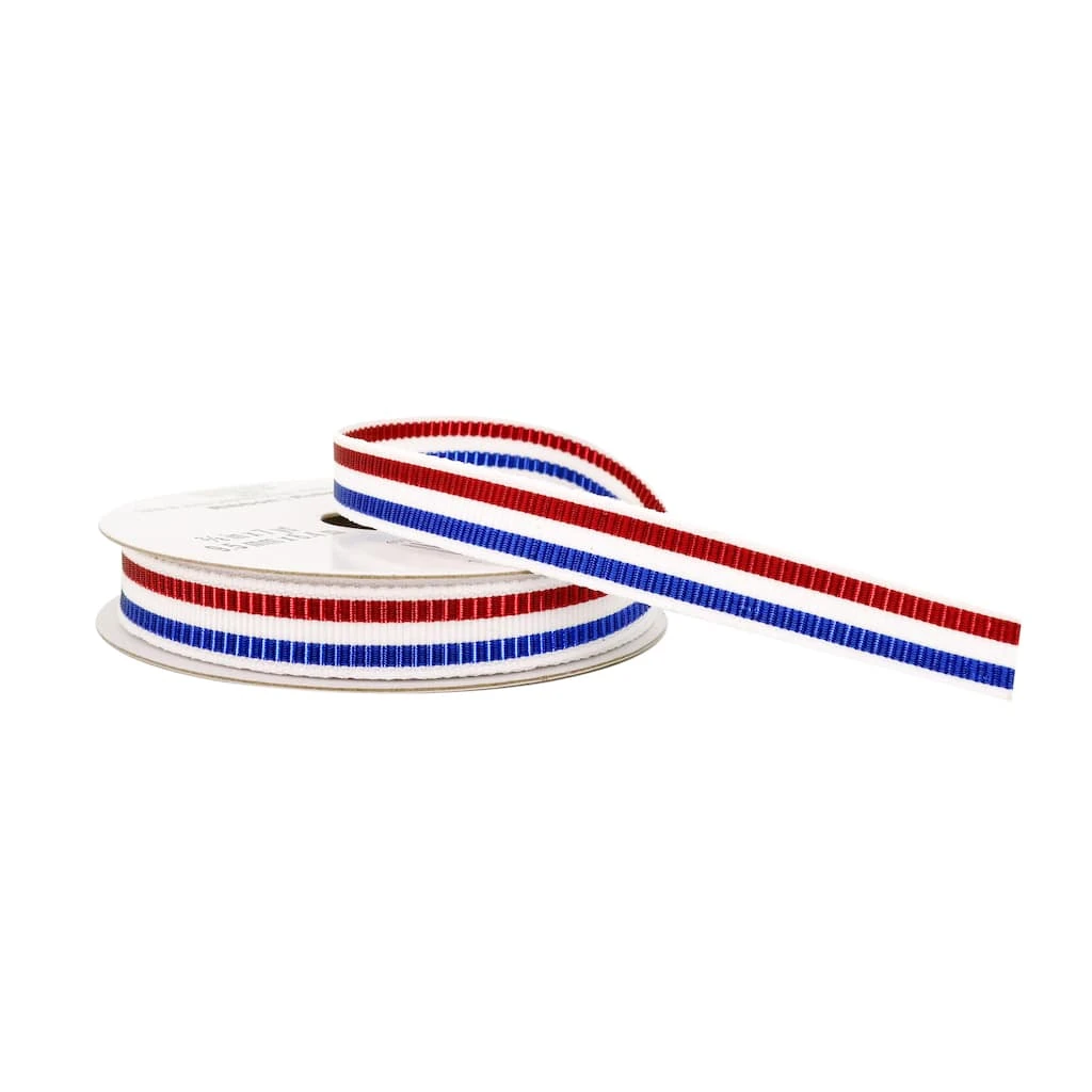 Cheap 🥰 12 Pack: 3/8" x 7yd. Metallic Stripes Ribbon by Celebrate It® 🔥 2 Cheap 🥰 12 Pack: 3/8" x 7yd. Metallic Stripes Ribbon by Celebrate It® 🔥 - Image 2