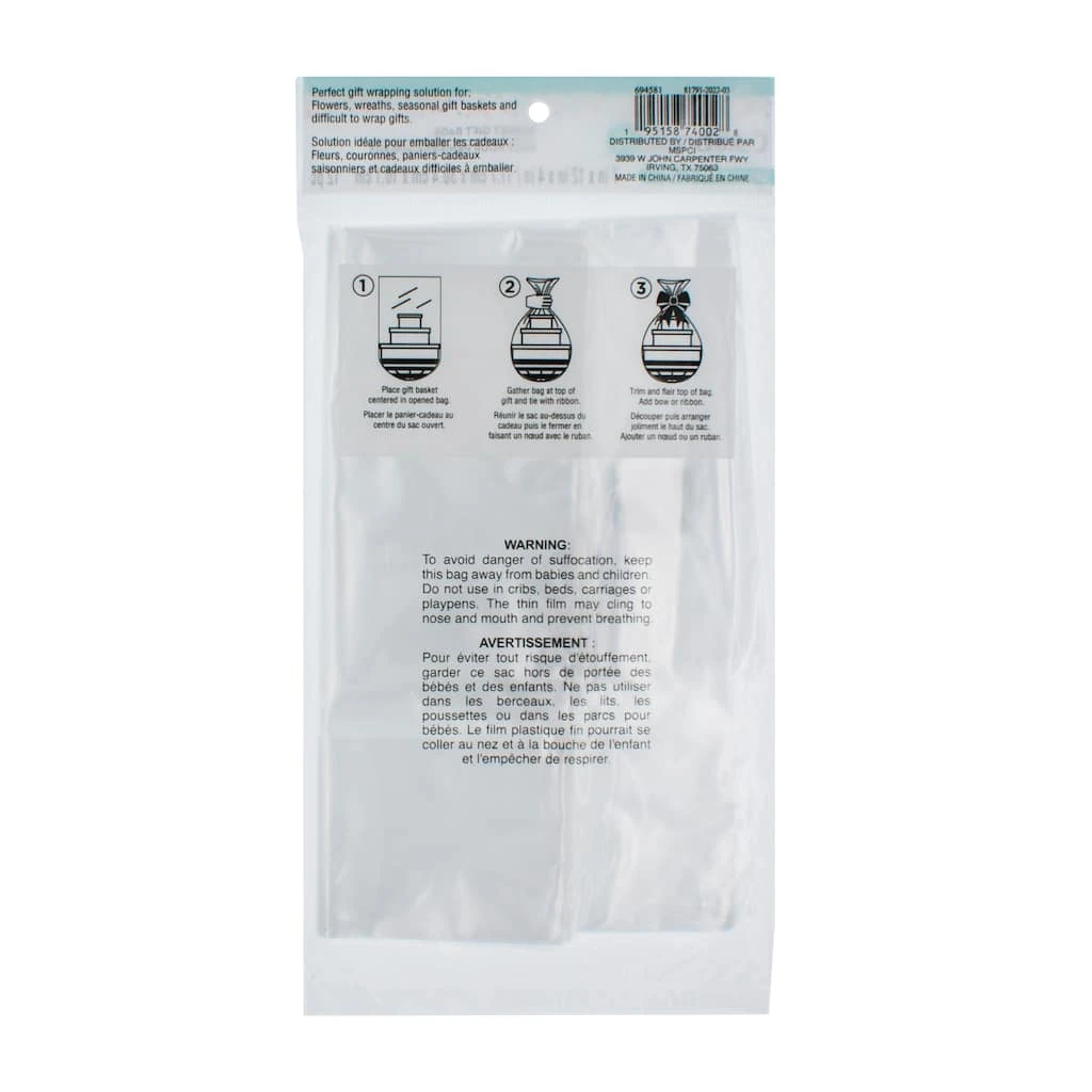 Best Pirce ⭐ Extra Small Clear Basket Gift Bags by Celebrate It™, 12ct. ❤️ 3 Best Pirce ⭐ Extra Small Clear Basket Gift Bags by Celebrate It™, 12ct. ❤️ - Image 3