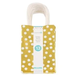Coupon 😀 Small Gold & White Polka Dot Gift Bag Value Pack by Celebrate It™ ❤️