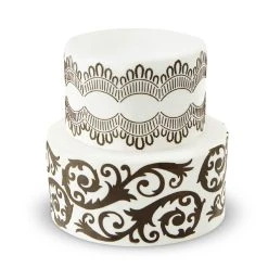 Best Pirce ⭐ Elegant Print Cake Stencils by Celebrate It® ✔️ -Celebrate It Sales Shop 10695682 5