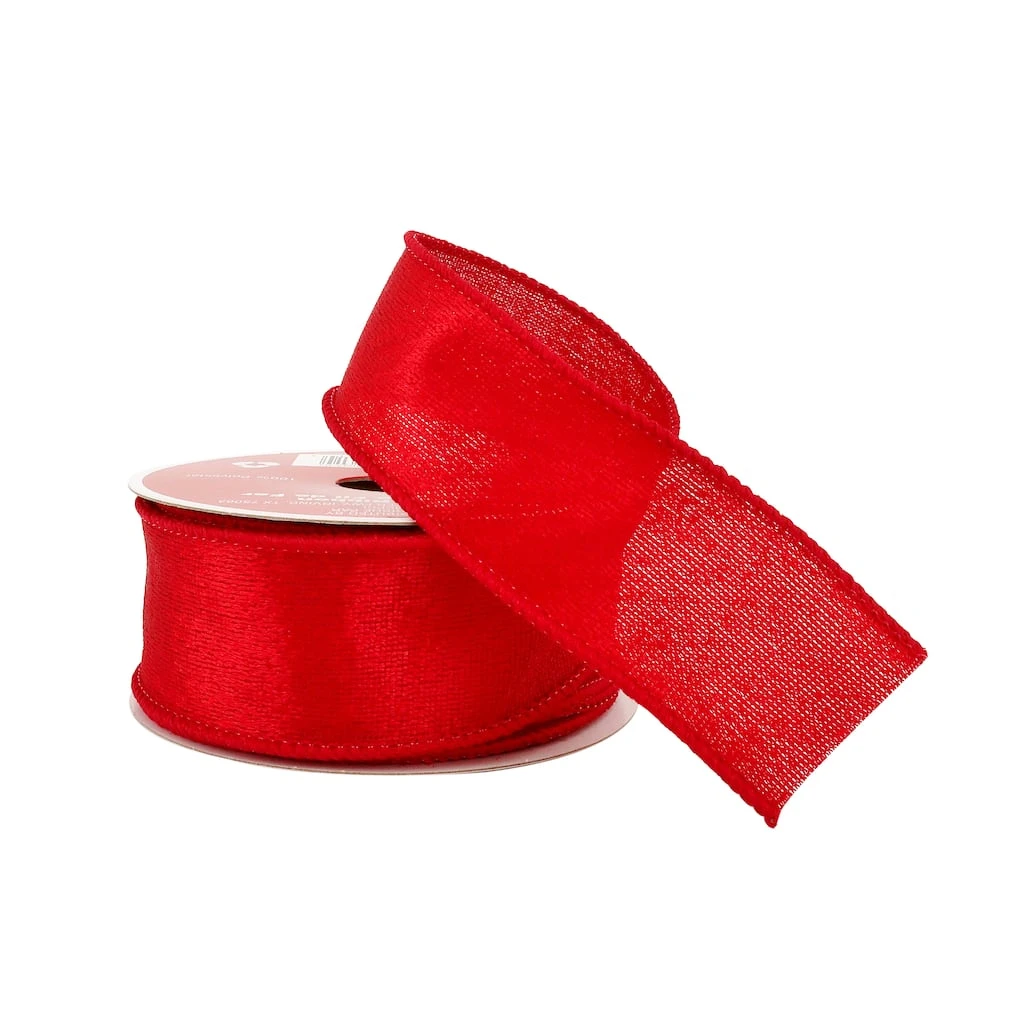 Coupon π 1.5" x 25ft. Velvet Wired Ribbon by Celebrate It® π Christmas β 2 Coupon π 1.5" x 25ft. Velvet Wired Ribbon by Celebrate It® π Christmas β - Image 2