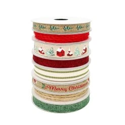 Buy ❤️ Christmas Cottage Ribbon Variety Pack by Celebrate It™ 🛒 Christmas 😍