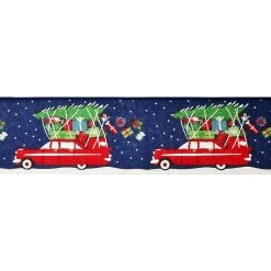 Discount ✨ 2.5" x 20ft. Faux Linen Wired Holiday Car Ribbon by Celebrate It® ❄ Christmas ✨ -Celebrate It Sales Shop 10695994 3