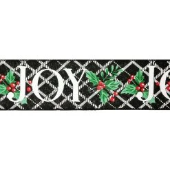 Cheapest 🤩 2.5" x 20ft. Faux Linen Wired Joy Ribbon by Celebrate It® Christmas 🛒 -Celebrate It Sales Shop 10695997 3