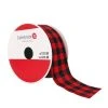 Best Sale ⌛ 1.5" x 30ft. Wired Buffalo Check Ribbon by Celebrate It® 👍 Christmas 🔔