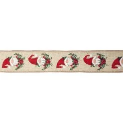 Wholesale 🎁 1.5" x 30ft. Faux Linen Wired Gnome Ribbon by Celebrate It® Christmas ✨ -Celebrate It Sales Shop 10696002 3