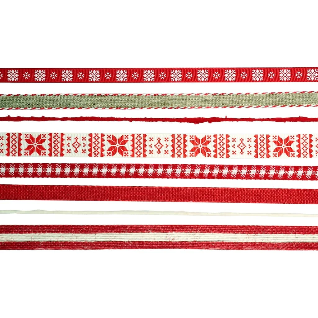 Best Pirce 👏 2.6yd. Fair Isle Print Christmas Ribbon Variety Pack by Celebrate It™ ❤️ 3 Best Pirce 👏 2.6yd. Fair Isle Print Christmas Ribbon Variety Pack by Celebrate It™ ❤️ - Image 3