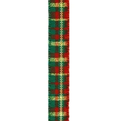 New 🛒 3/8" x 12ft. Plaid Ribbon by Celebrate It® Christmas ⭐ -Celebrate It Sales Shop 10696008 3
