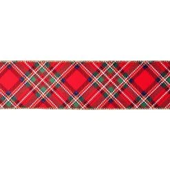 Brand new 🛒 2.5" x 20ft. Taffeta Wired Tartan Ribbon by Celebrate It® ❄ Christmas ⌛ -Celebrate It Sales Shop 10696020 3