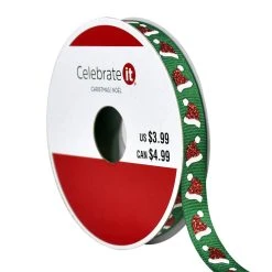 Best reviews of ❤️ 3/8" x 4yd. Santa Hat Ribbon by Celebrate It® Christmas 🎉