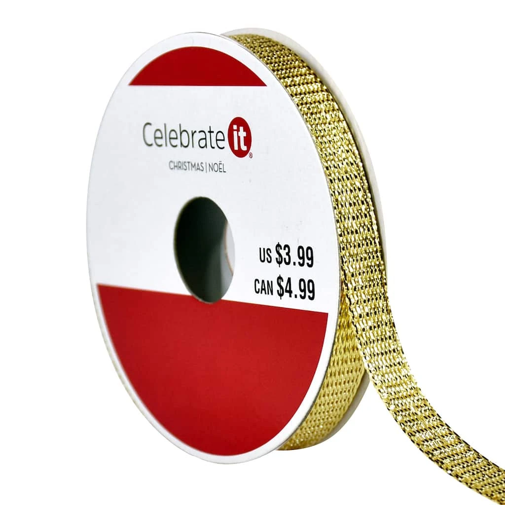 Best reviews of β 3/8" x 4yd. Metallic Ribbon by Celebrate It® π Christmas β 1 Best reviews of β 3/8" x 4yd. Metallic Ribbon by Celebrate It® π Christmas β